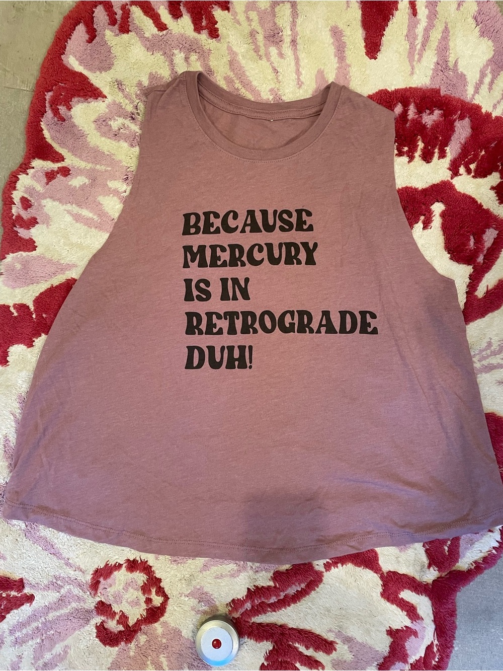 Women’s Mauve Graphic Tank Top - Mercury Retrograde